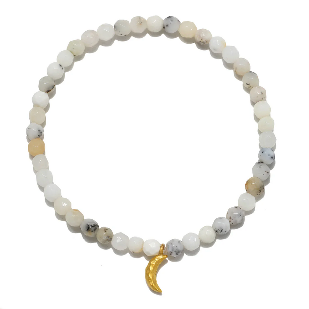 Guided by Hope White Opal Gemstone Bracelet