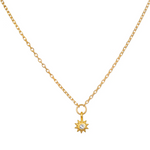 Lucent Spirit Mini Sun Pendant Necklace