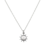 Here Comes The Sun Necklace - Silver