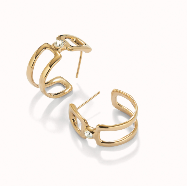 "Ser Indomable" Hoop Earrings - Gold or Silver