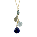 Topaz, Lapis, Labradorite Pendant Necklace