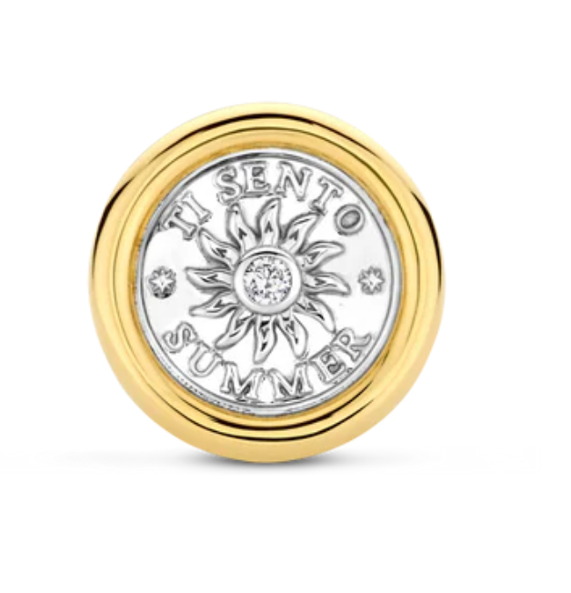 Sparkling Sun Coin Ring