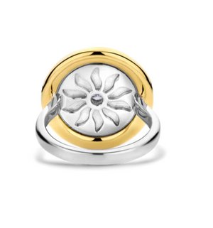 Sparkling Sun Coin Ring