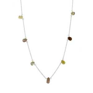 multi zircon necklace