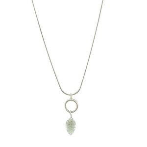 carved green amethyst necklace