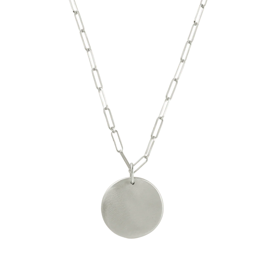 large disc necklace