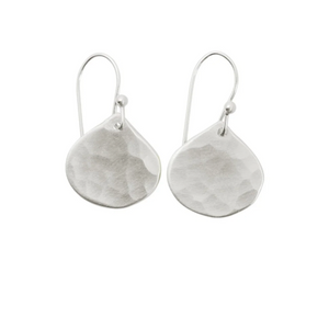 hammered drop earrings