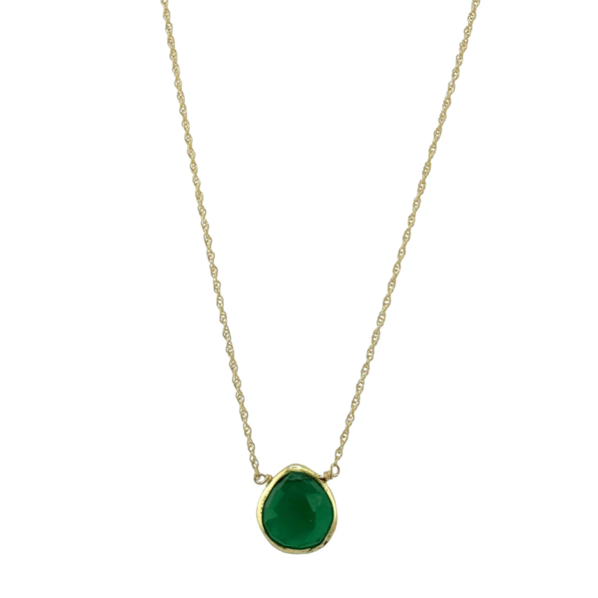 green onyx necklace