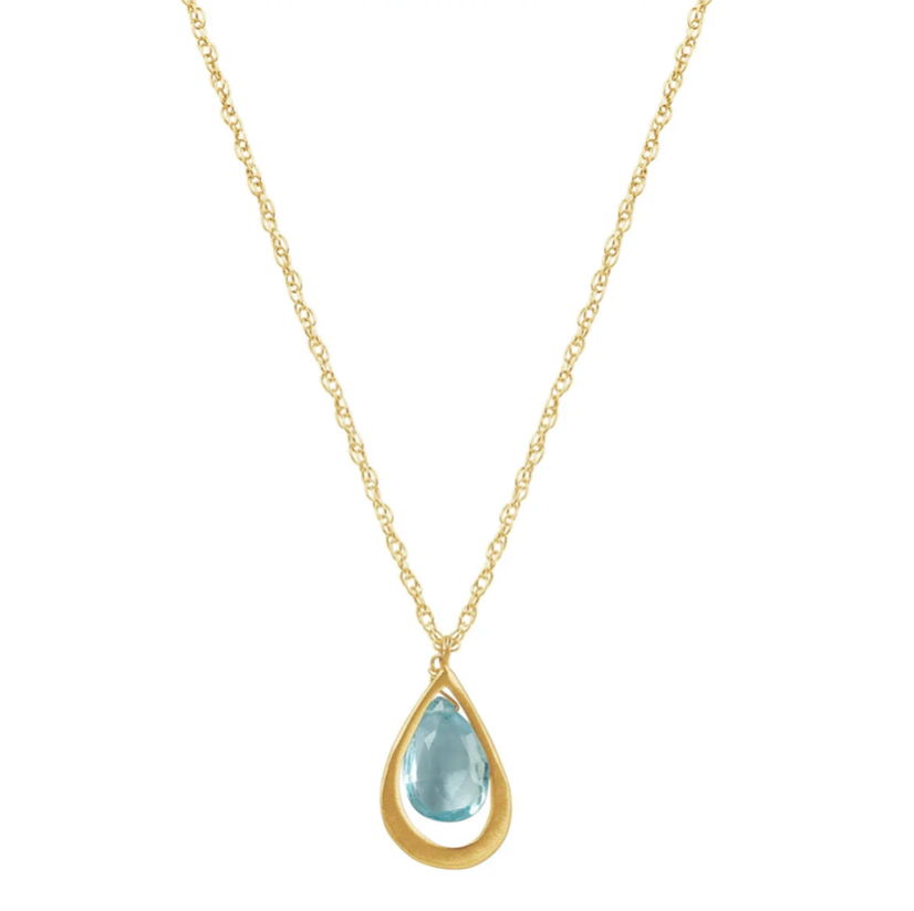 blue topaz necklace