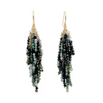 "Firecracker II" Green Sapphire Earrings