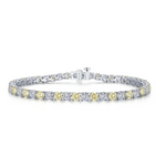 11 Carat Alternating Canary Tennis Bracelet