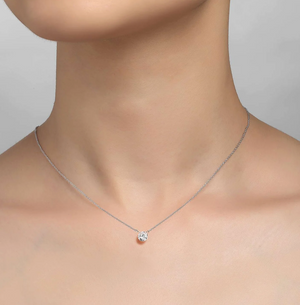 Framless Solitaire Necklace