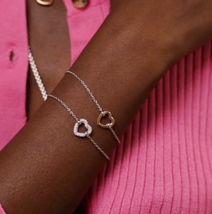 Zirconia Heart Bracelet