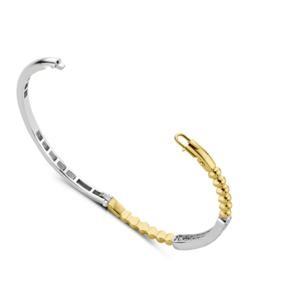 Two-Toned Zirconia Bubble Bracelet