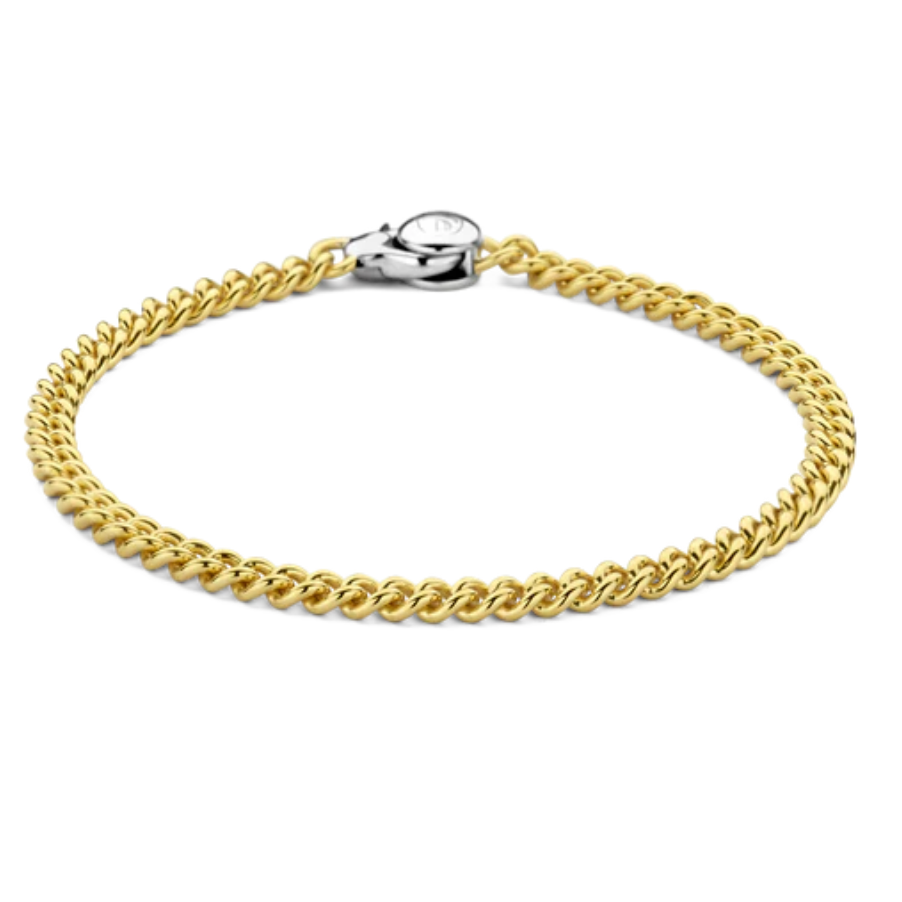 Gold Curb Chain Bracelet