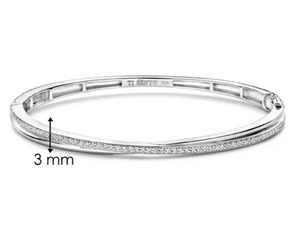 Zirconia Crossover Bangle