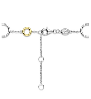 Mixed-Metal Open Circle Bracelet