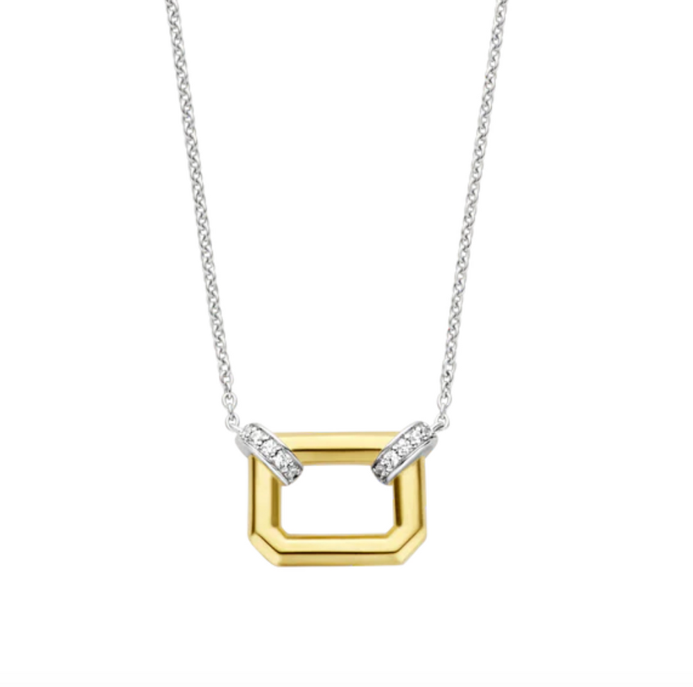 Rectangular Open Pendant Necklace