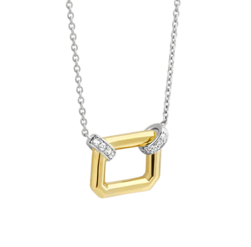 Rectangular Open Pendant Necklace