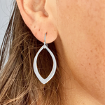 Large Open Leaf Earrings