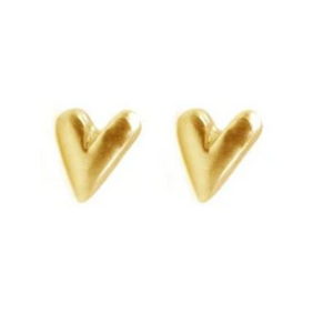 Golden Heart Studs