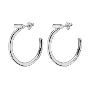 Open Silver Hoops