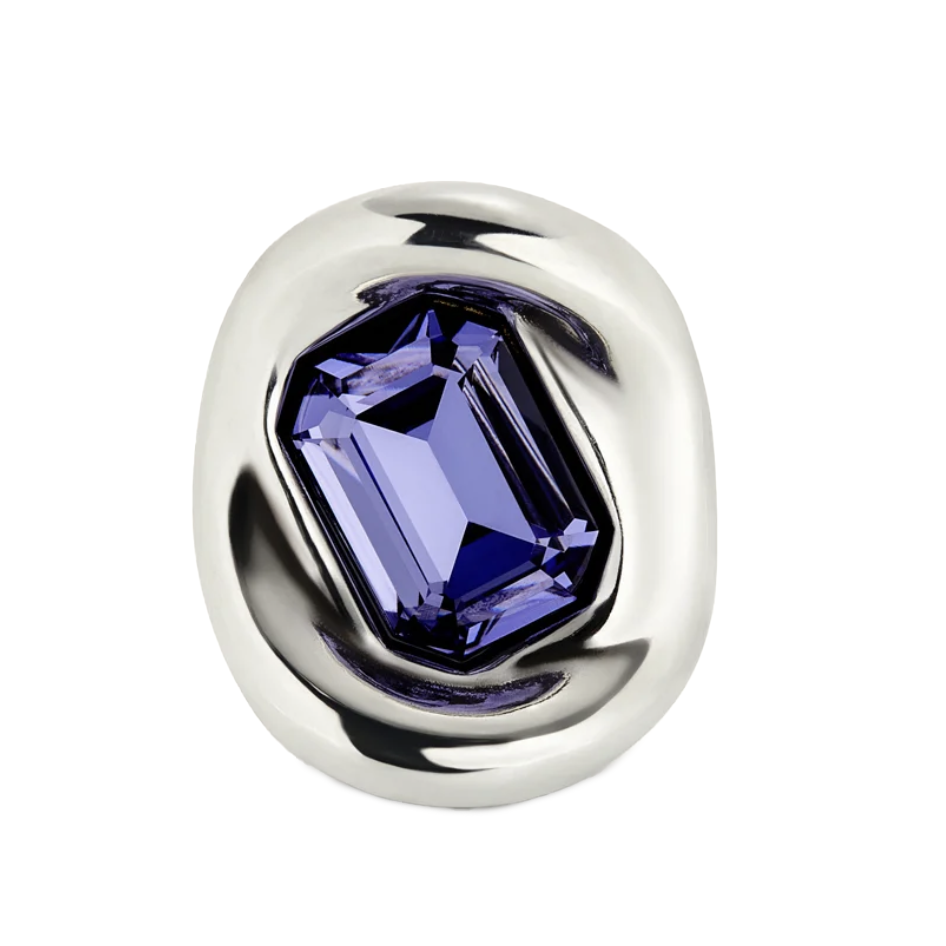 "Ser Brave" Purple Crystal Ring