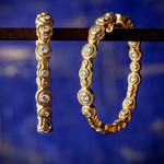 "Submarine" Diamond Hoops
