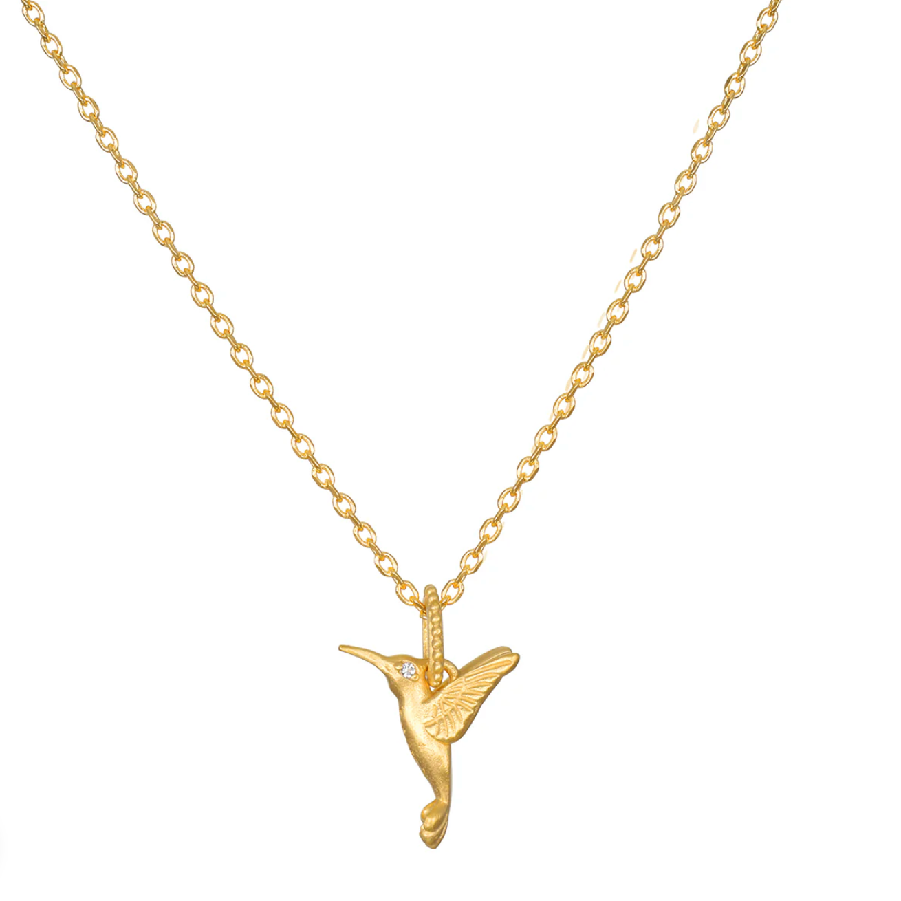 Loving Devotion Hummingbird Necklace