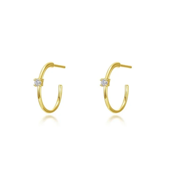 High-Polished Mini Hoops - Gold or Silver