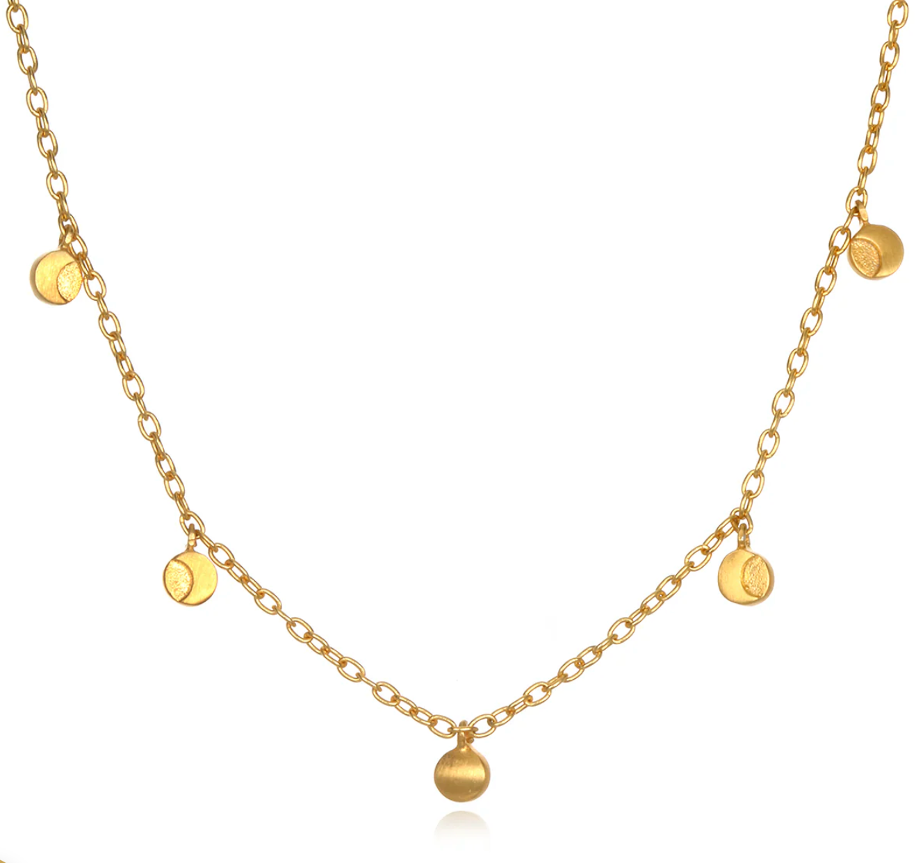 Moon Phases of Femininity Gold Choker