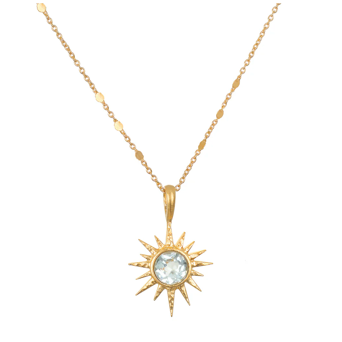 North Star Blue Topaz Necklace