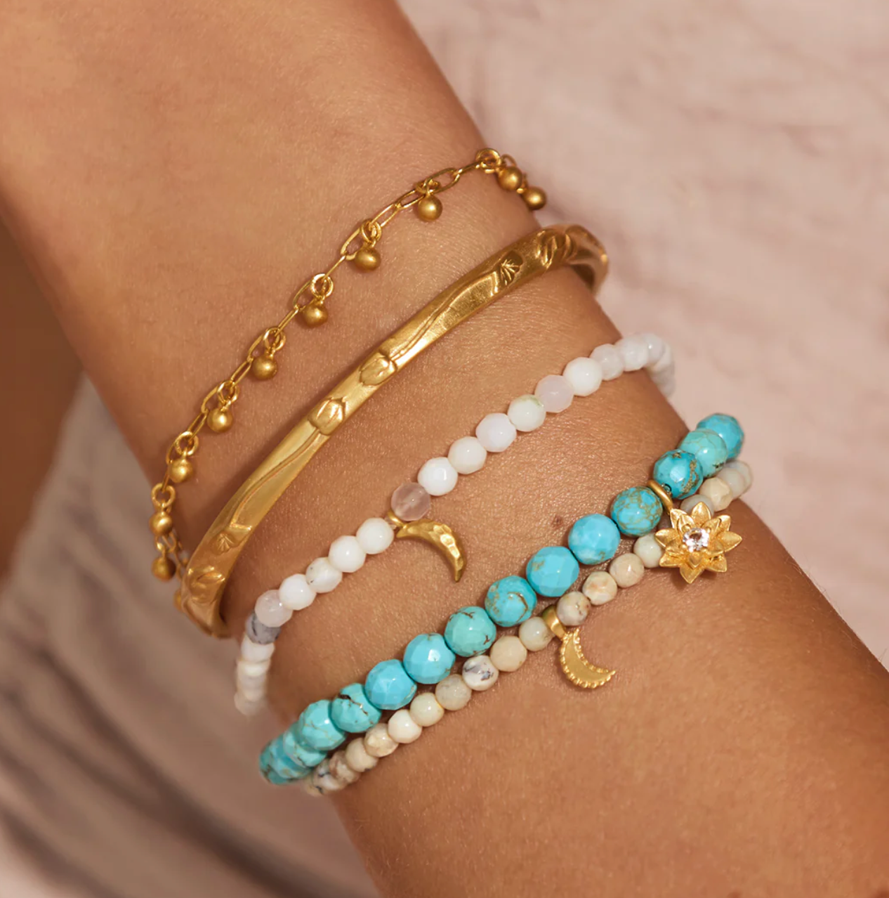 In Transformation Turquoise Bracelet