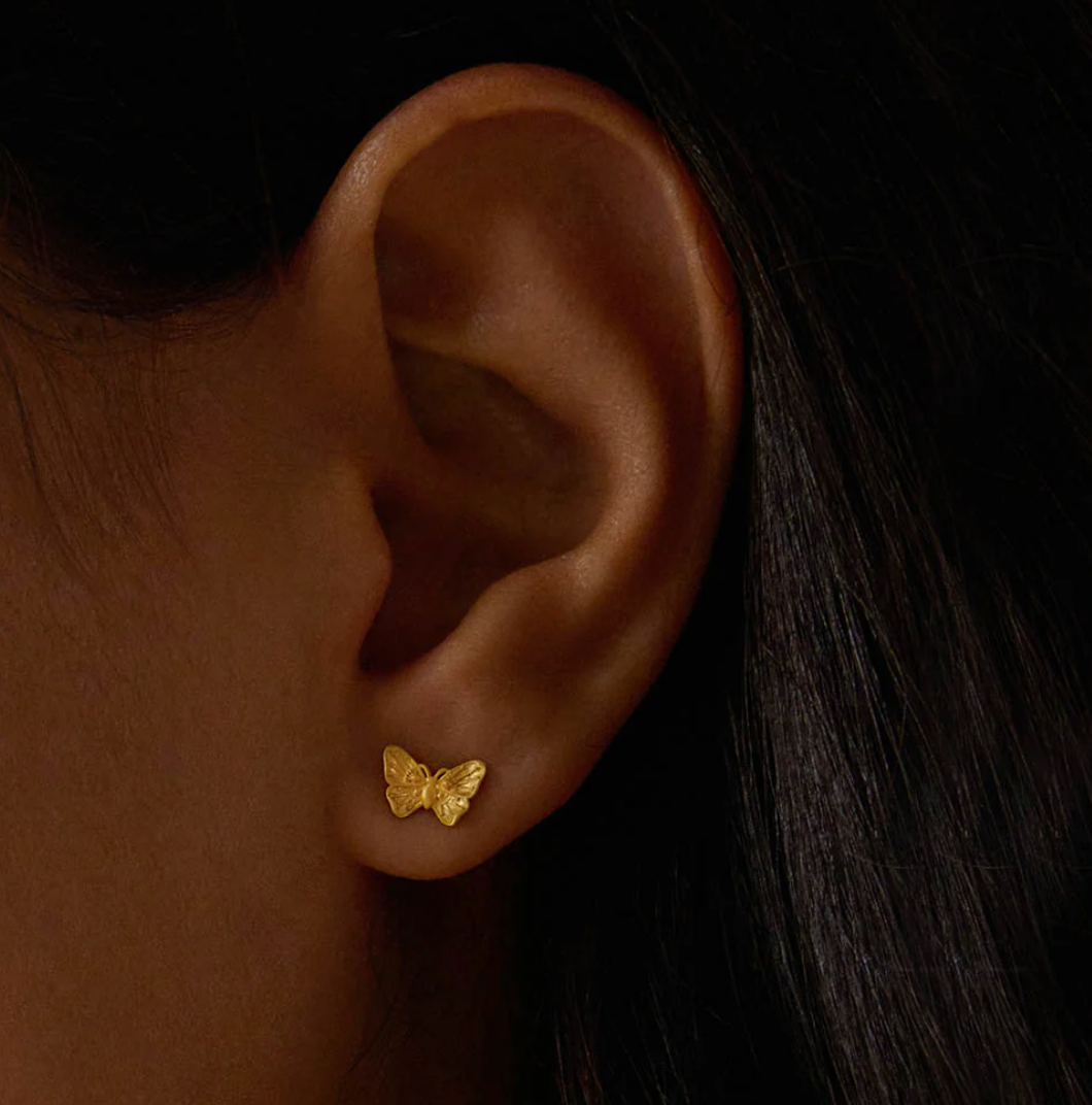 Freedom To Soar Butterfly Stud Earrings
