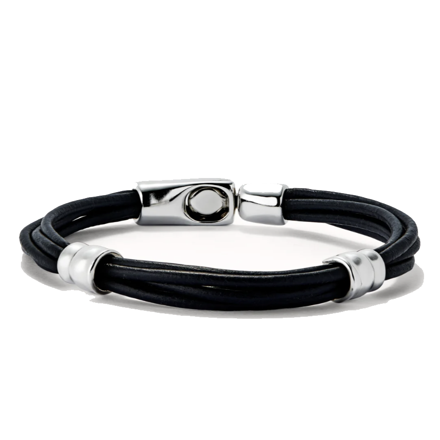 Black Leather Bracelet