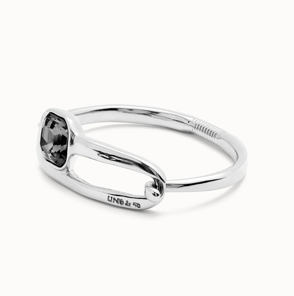 Black Crystal Bangle Bracelet