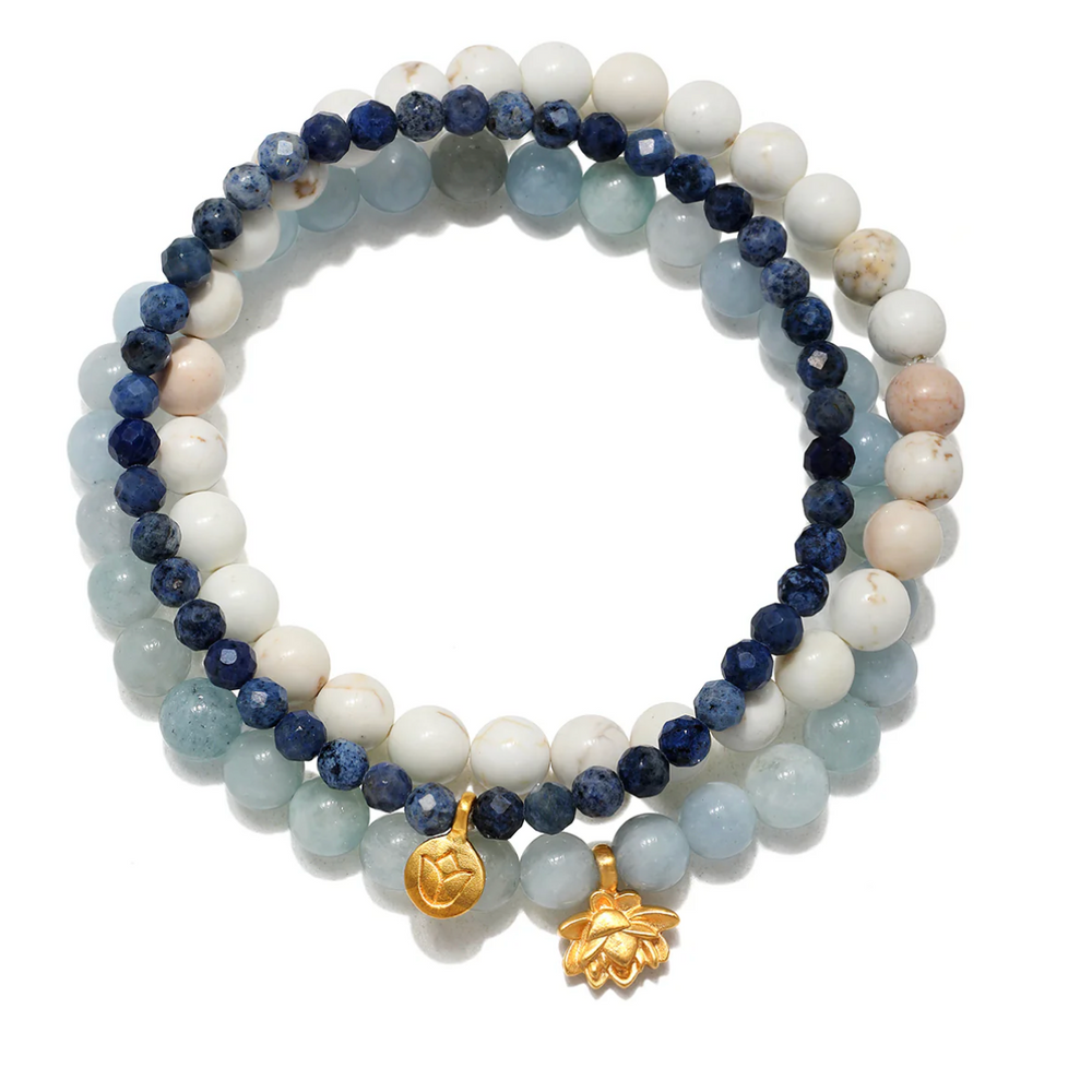 Manifest Positivity Gemstone Bracelet Set