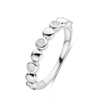 Alternating Zirconia Bezel Band