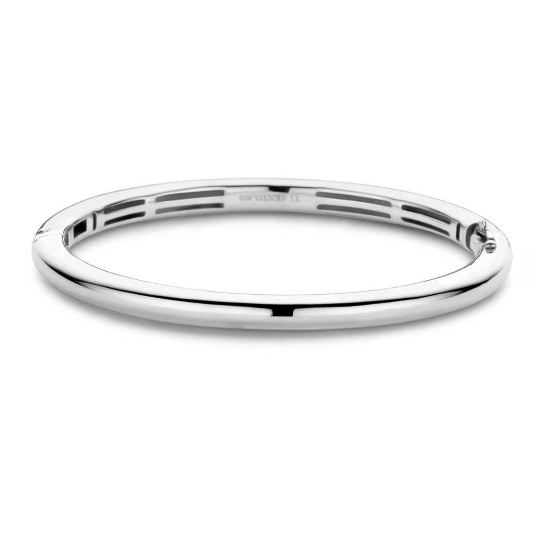 5mm Thick Hinged Bangle - Silver or Gold