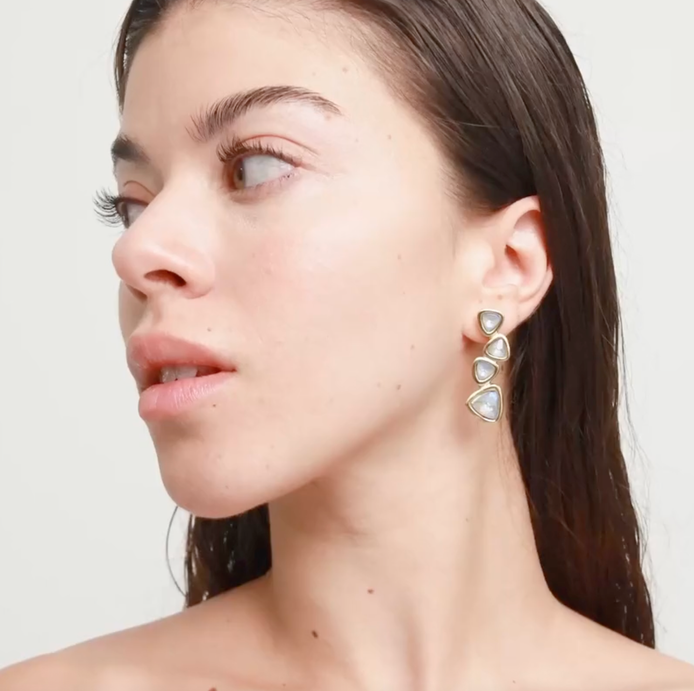 Multi-Crystal Drop Earrings