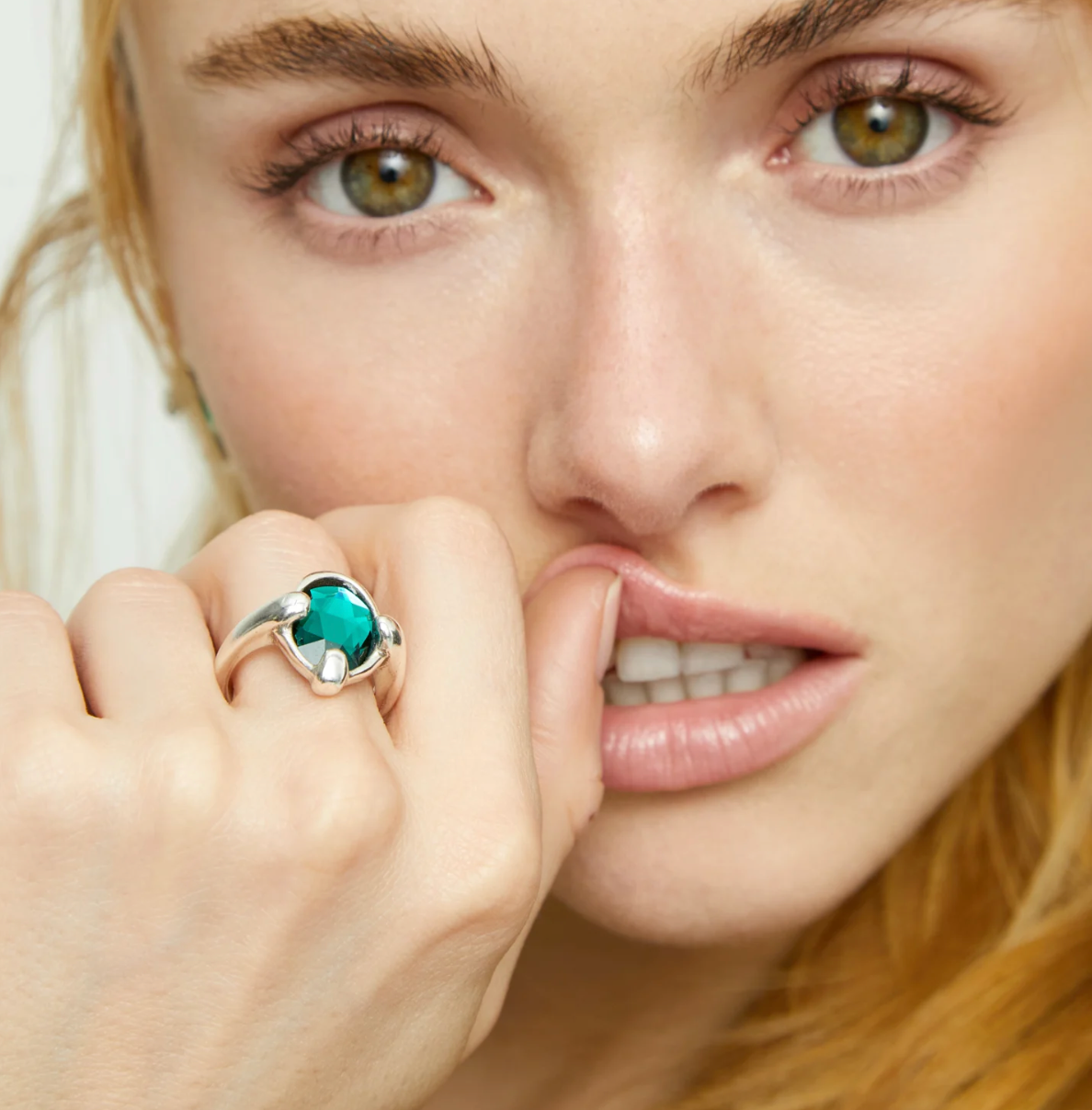 Green Crystal Ring