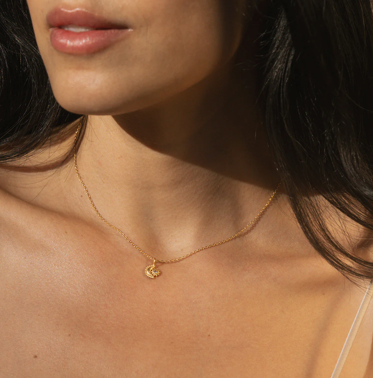 Guiding Star Celestial White Topaz Necklace