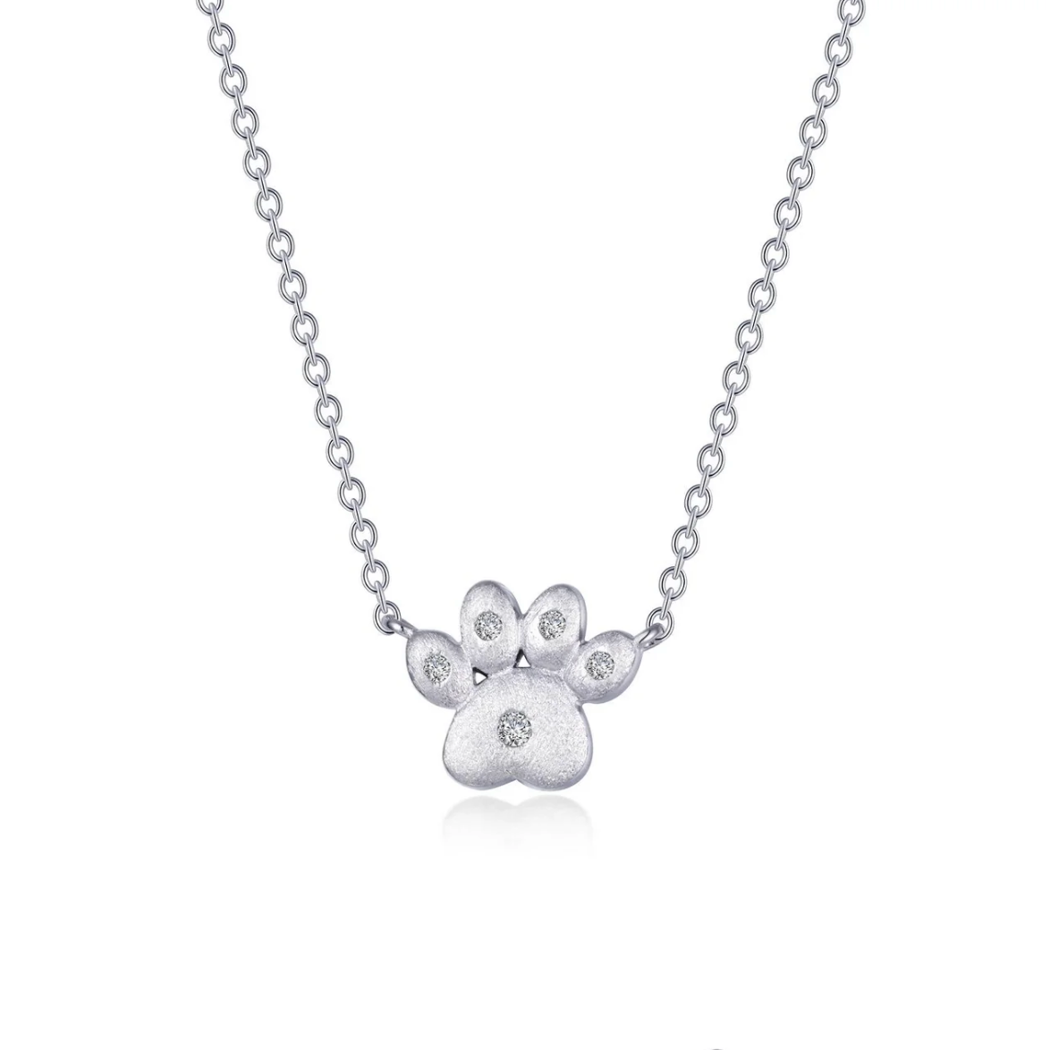 Puffy Paw Print Necklace