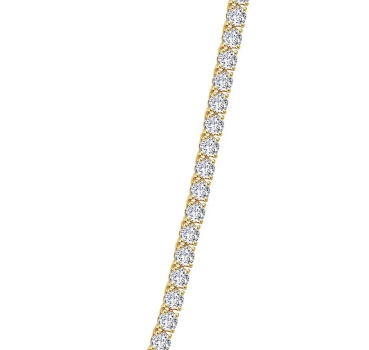 "Rivera" Gold Tennis Necklace