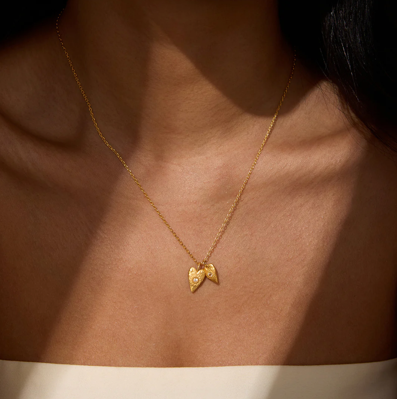 Sacred Connection White Topaz Lotus Heart Necklace