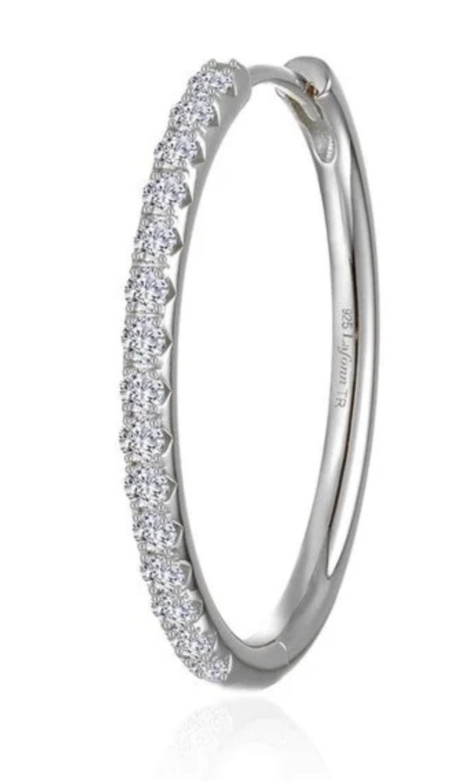 "Alina" Medium Oval Hoops