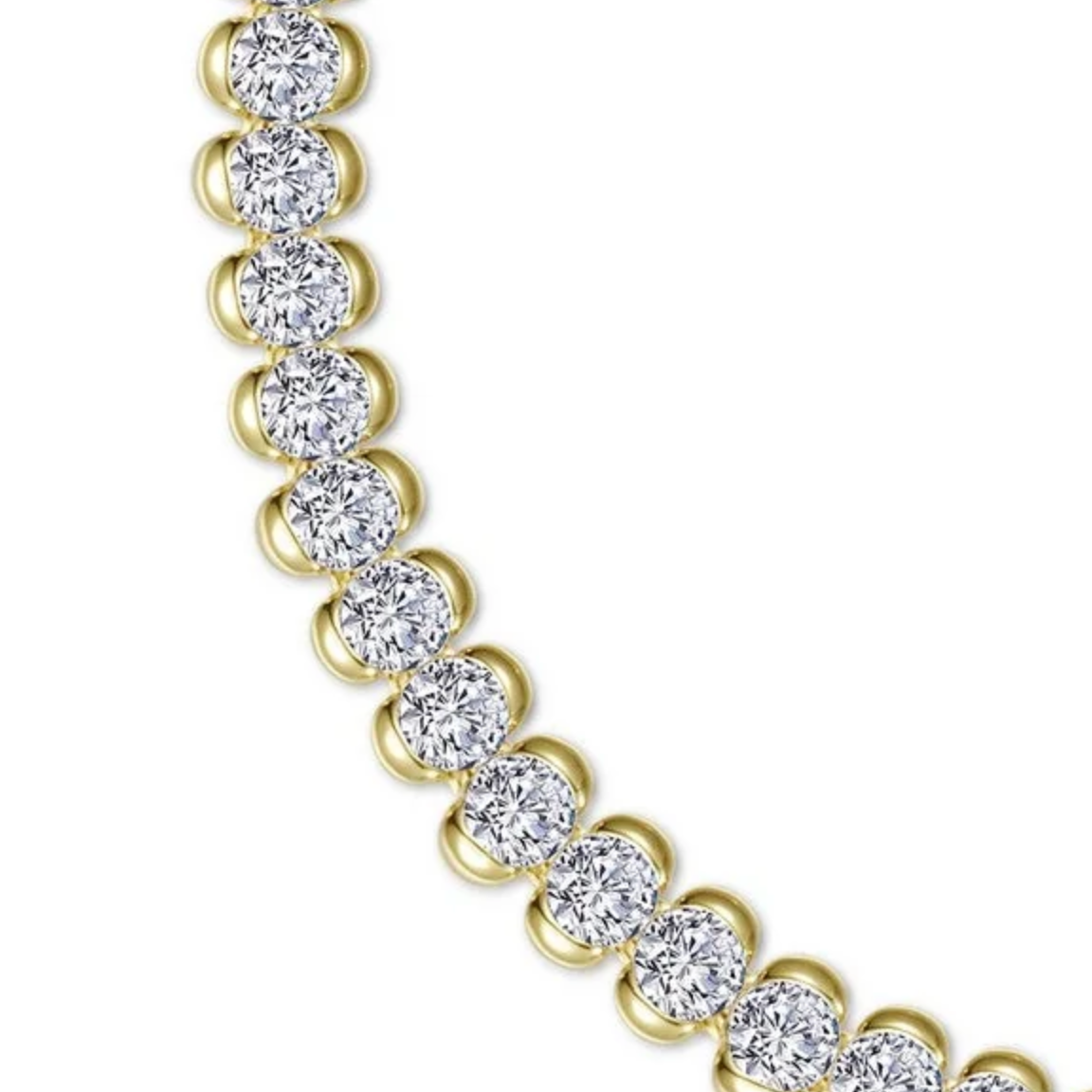 3ct Aria Half- Bezel Tennis Bracelet