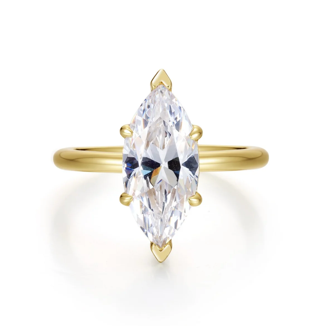 "Poise" Marquise-Cut Ring