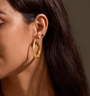 Timeless Beauty Dot Hoop Earrings