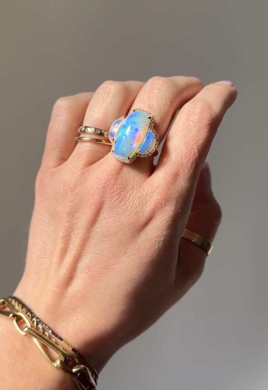 3-Stone Opal Ring